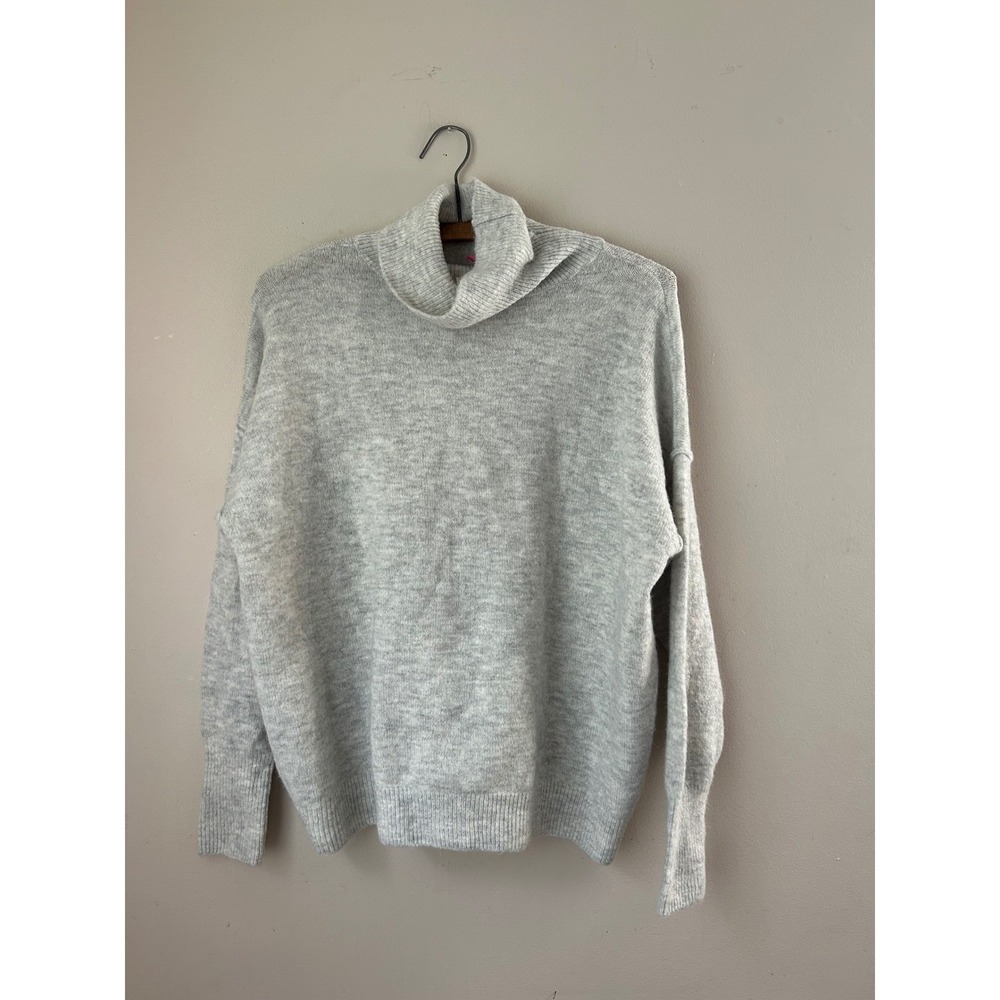 Vince Camuto Women's Gray Knit Pullover Turtleneck‎ Sweater Cozy